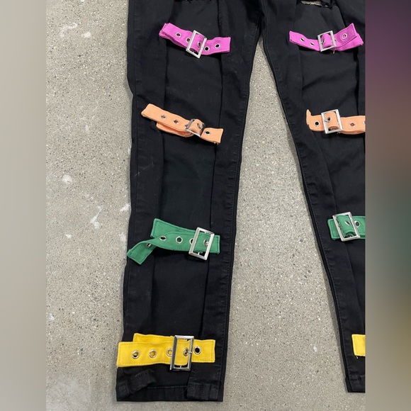 NWT The M.A.P. Most Attractive People Rainbow Buckle Jeans size 17 1X Lady Gaga - Picture 4 of 12